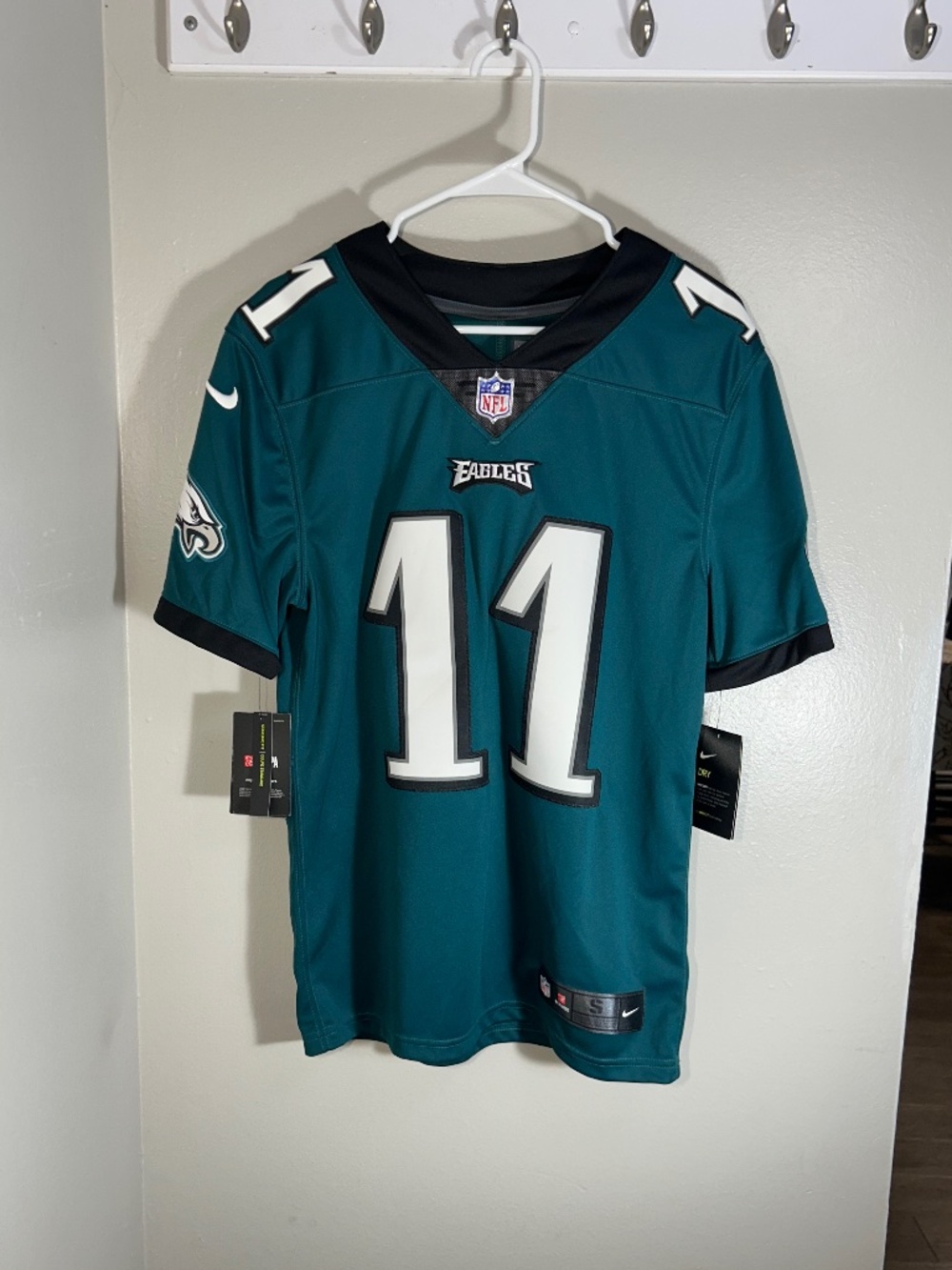 Nike Philadelphia Eagles Carson Wentz Green On Field Jersey Mens S NWT